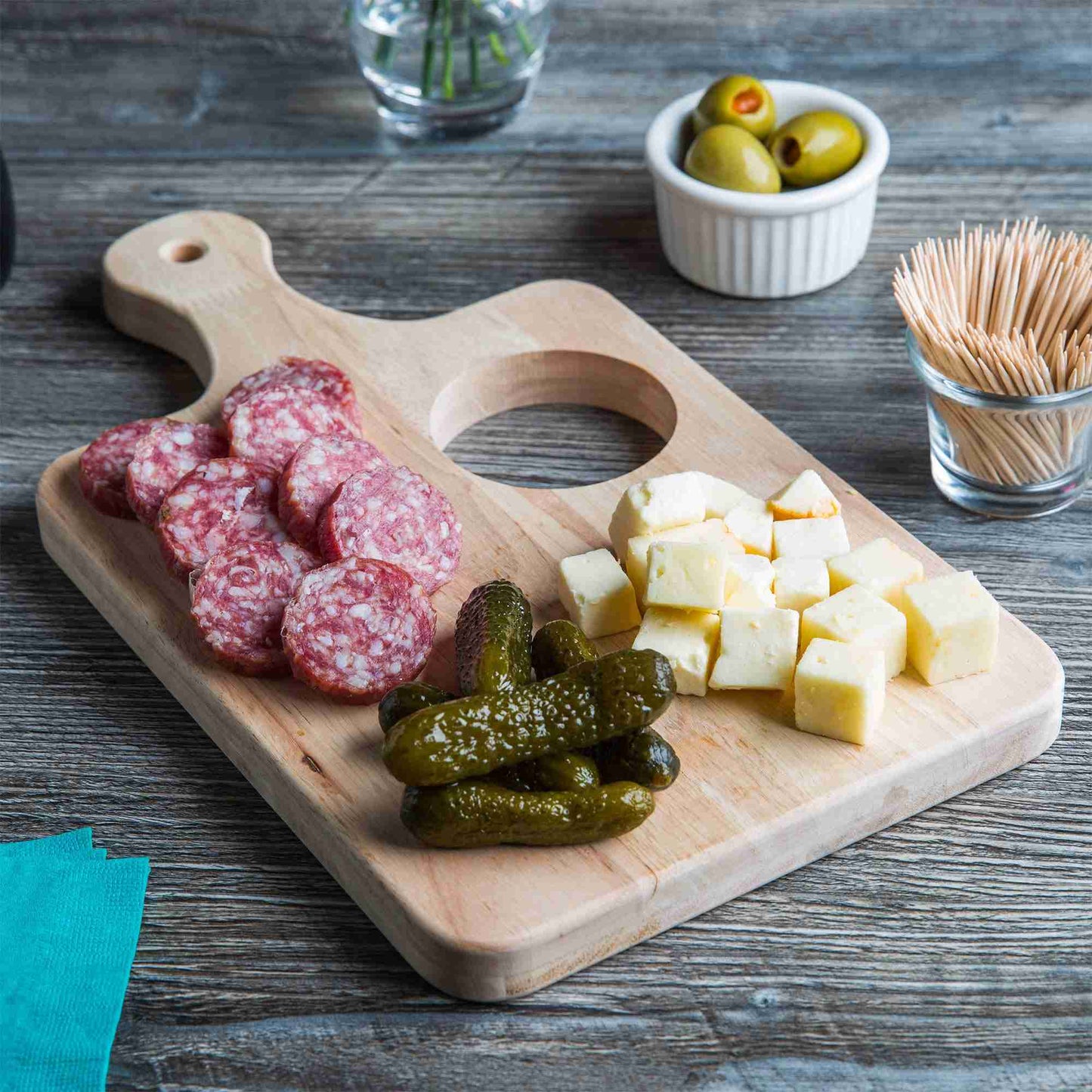 Personalized Charcuterie Serving Board and Relish Cup image 0
