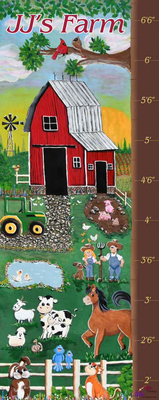 Custom Printed Canvas Growth Charts