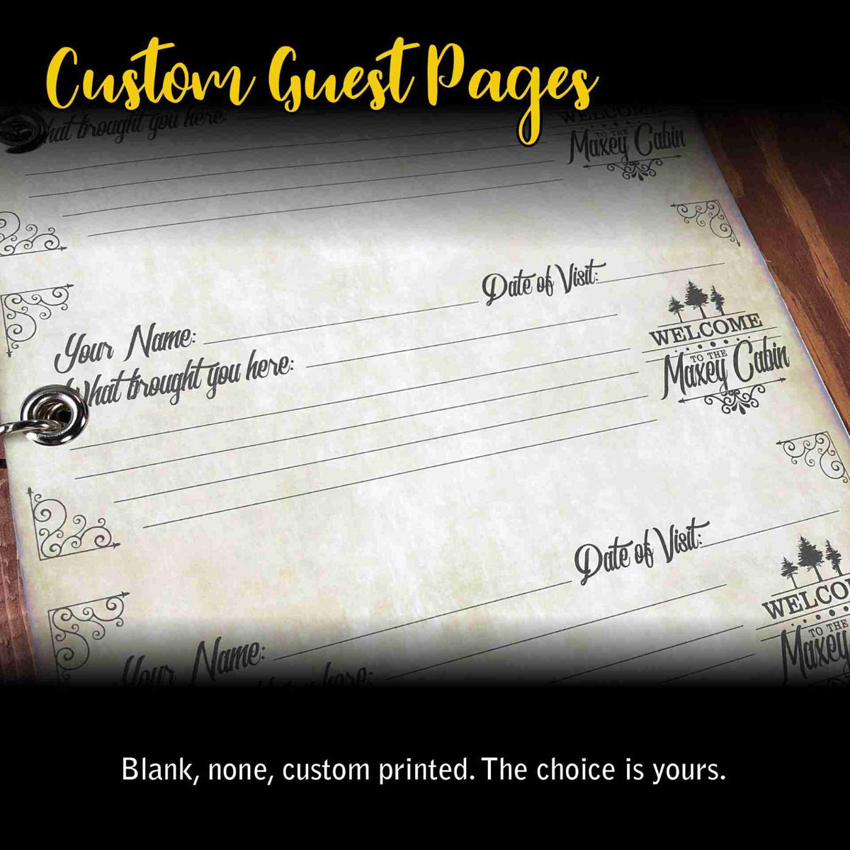 ADD-ON pages for Wedding Book or Our Best Guest Book - Blank image