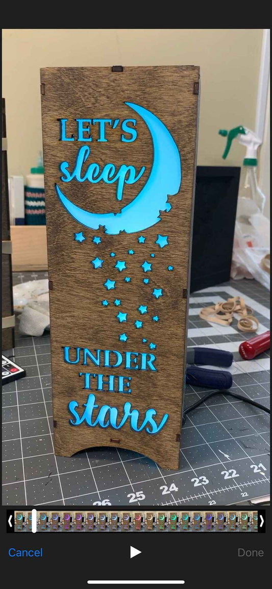 LED Wooden Lamp