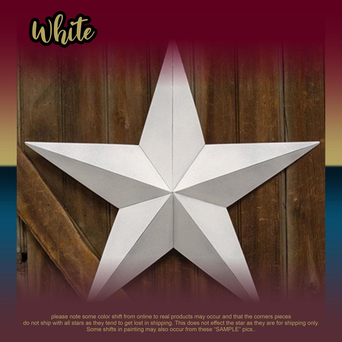 Metal Barn Star | Rustic Country Wall Decor | Primitive Stars