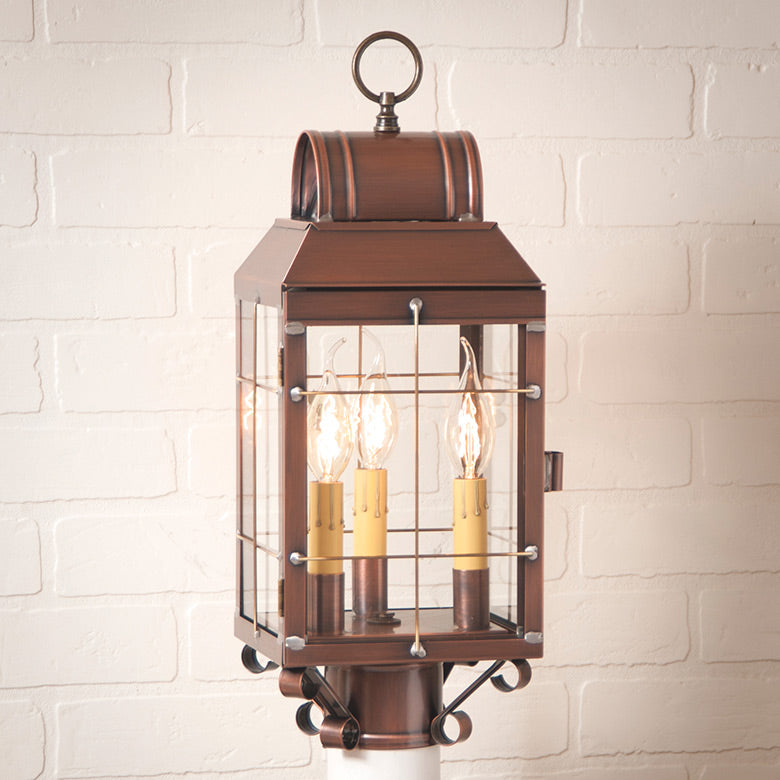 Martha's Post Lantern in Antique Copper