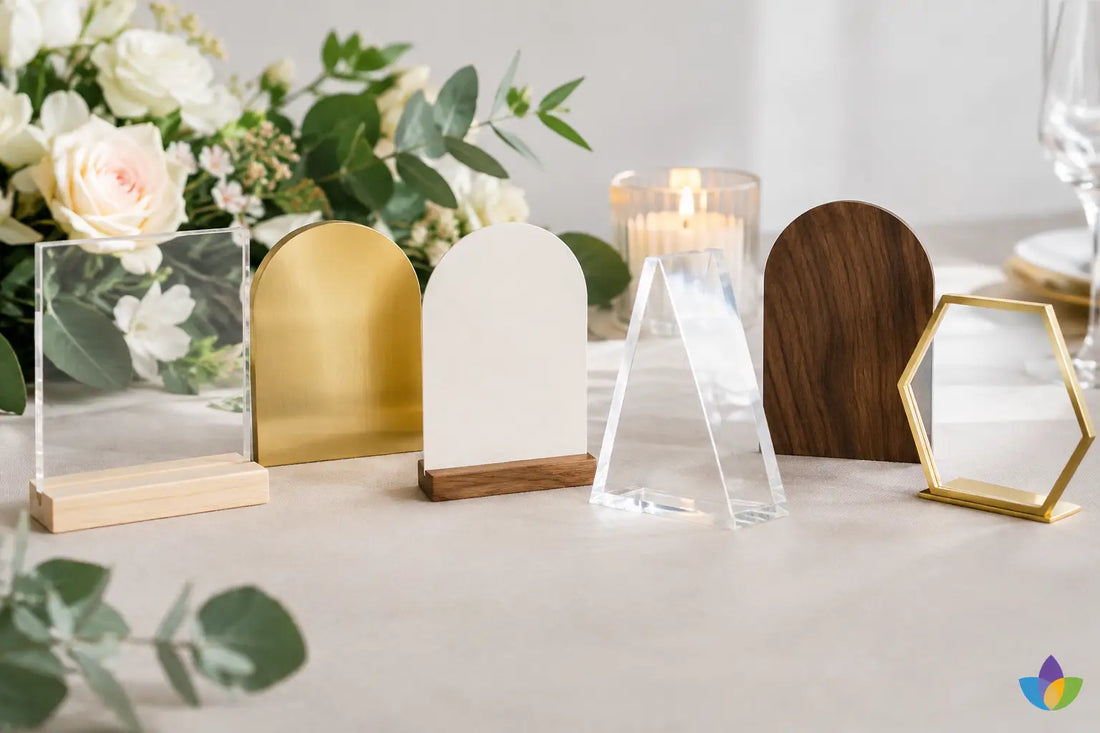 How to Choose Wedding Table Number Materials