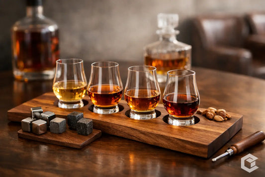 Why a Personalized Whiskey Flight Board Works