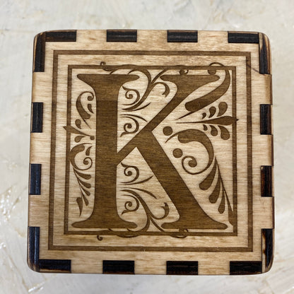 Personalized  Baptism or Memory Block, laser engraved 5 sides