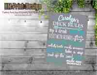 Deck Rules Sign - Weather Resistant - New image 1