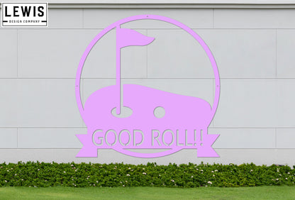 Golf Hole Custom Monogram Steel Sign