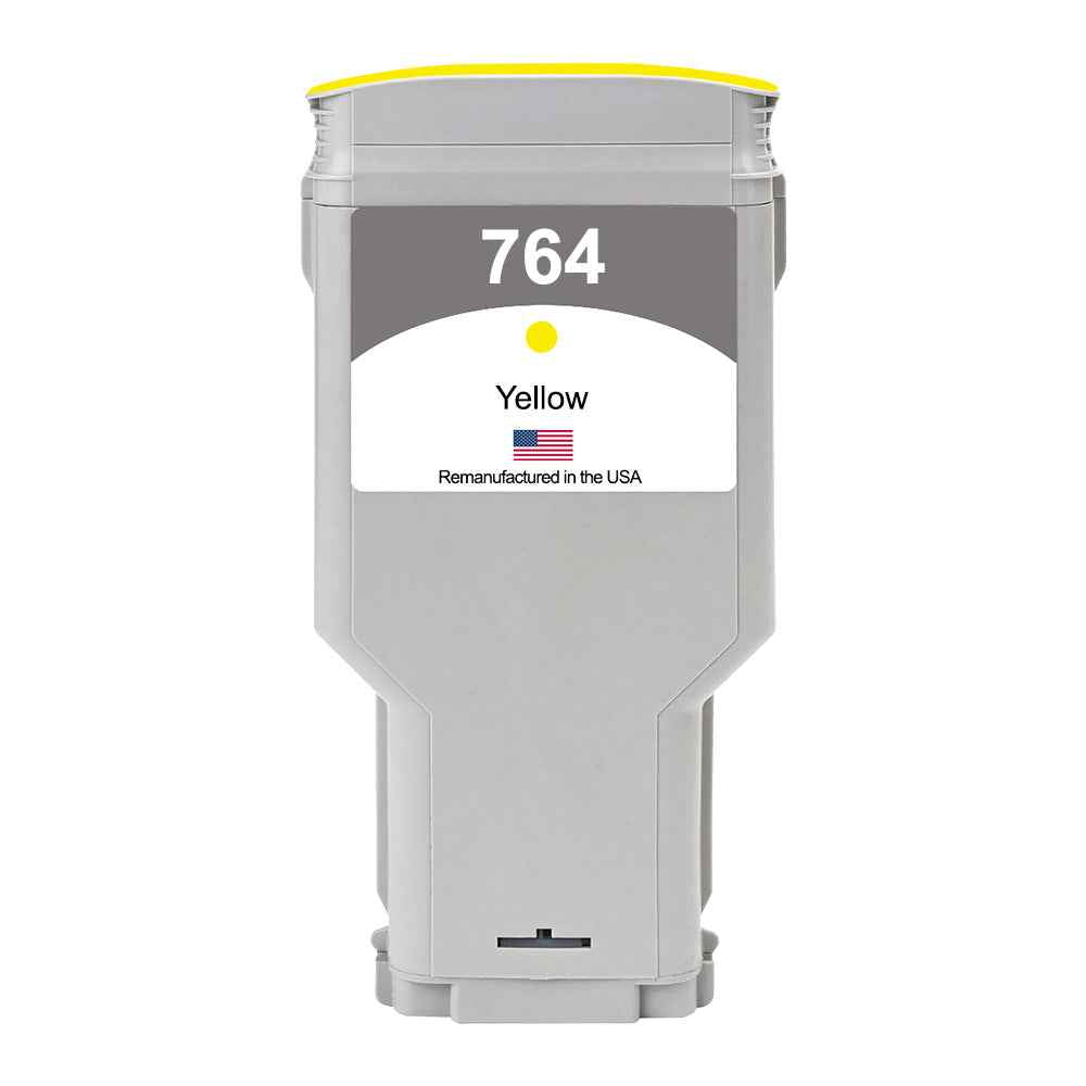 US Remanufactured for HP 764 300mL Yellow Ink Cartridge, C1Q15A