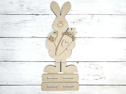 Bunny with Carrot Shelf Sitter DIY