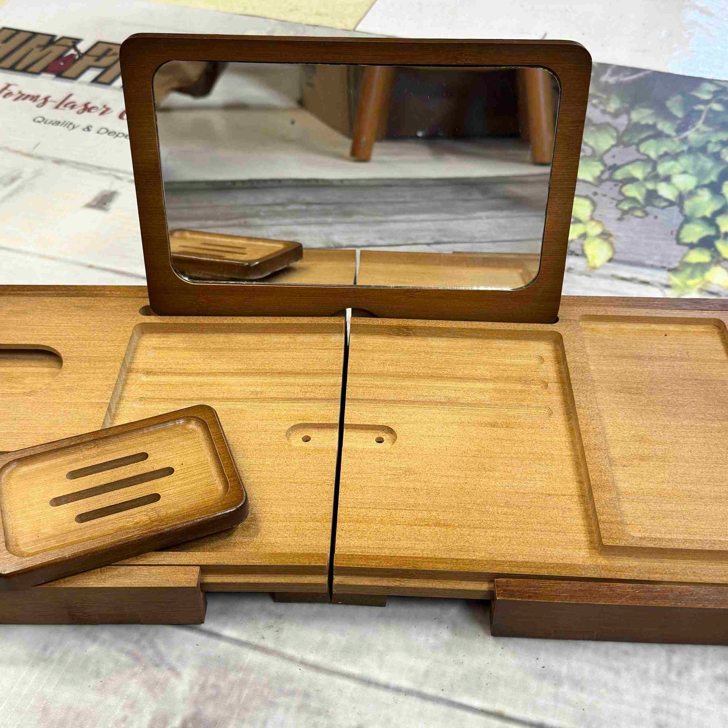 Beautifully Engraved Bath Caddies, get the best today