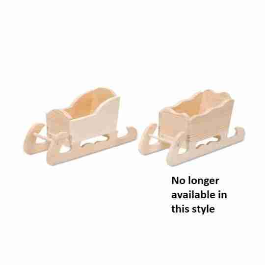 Awesome 1st Quality Pine Wood Sleighs - optional custom engraving image 2