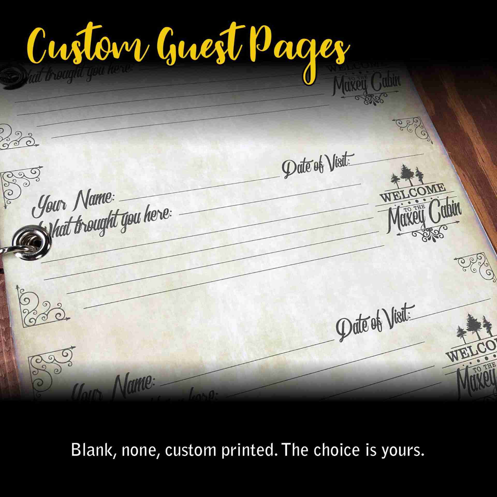 ADD-ON pages for Wedding Book or Our Best Guest Book - Printed image