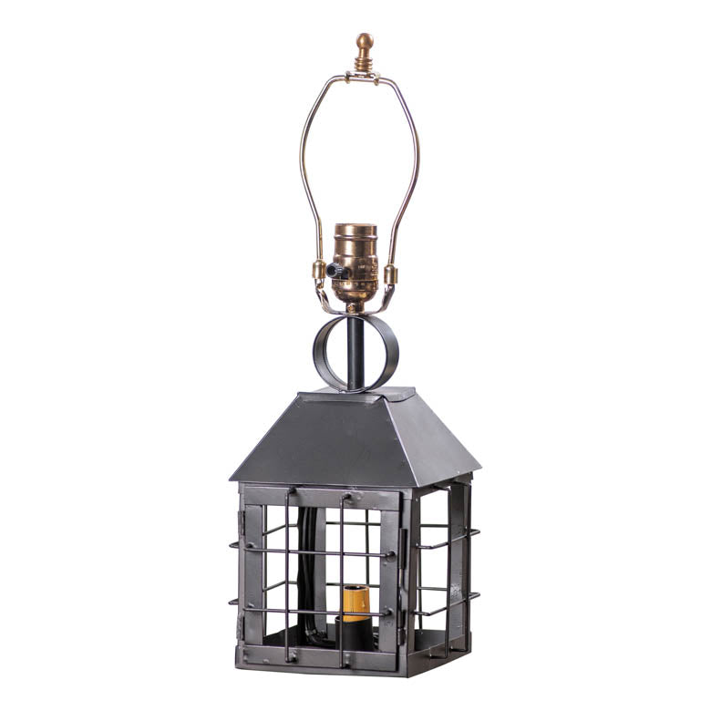Rustic Smokey Black Lamp Base