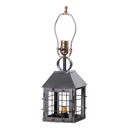 Rustic Smokey Black Lamp Base