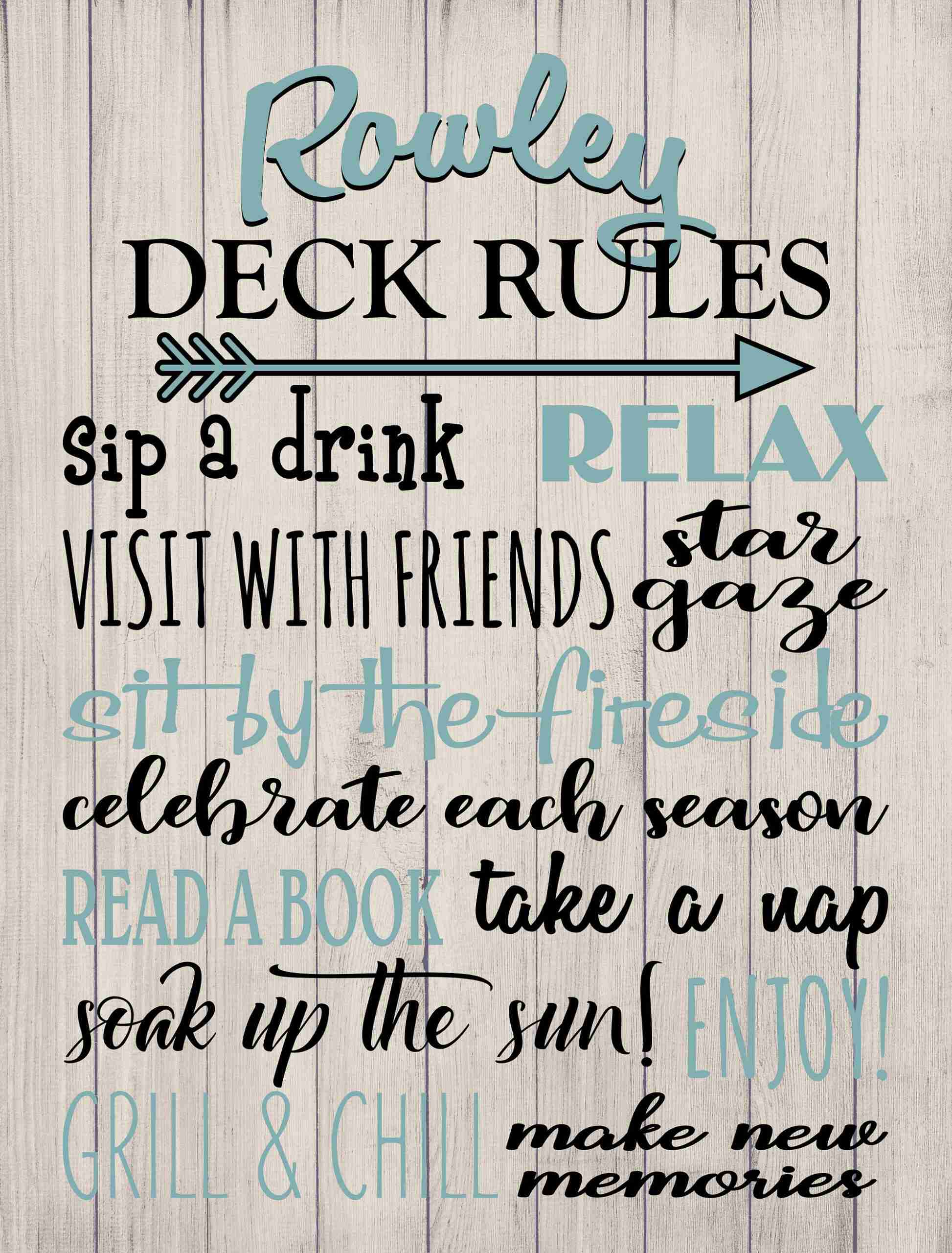 Deck Rules Sign - Weather Resistant - New image 6
