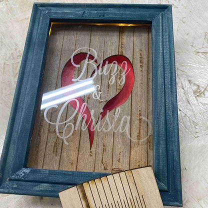 Pallet Heart Light Up Shadowbox image 2