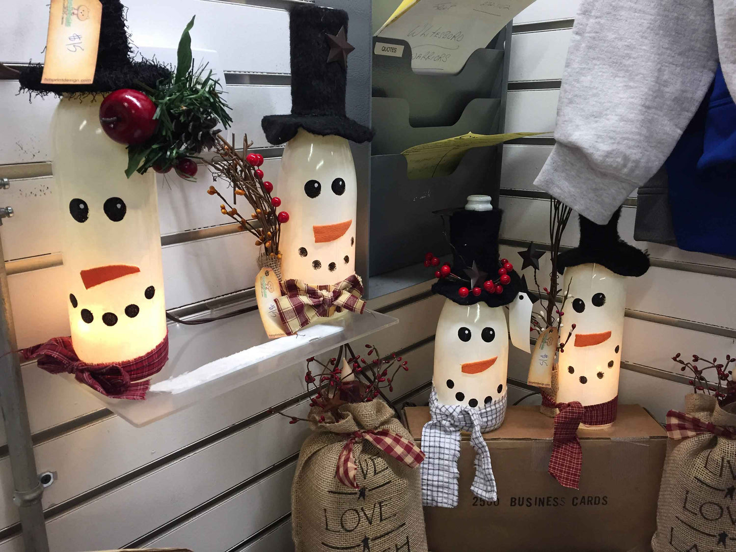 Custom Wine Bottle Lamp: Grinch Christmas Decor, Character Light
