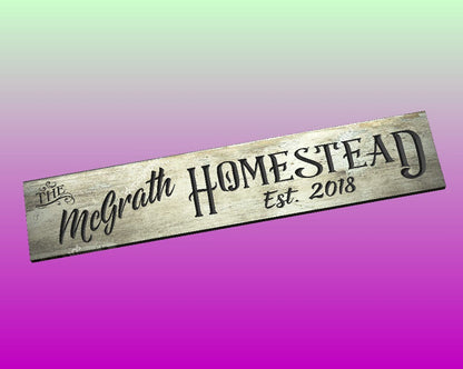 Homestead Sign - Established Sign - #1 Exclusive from us