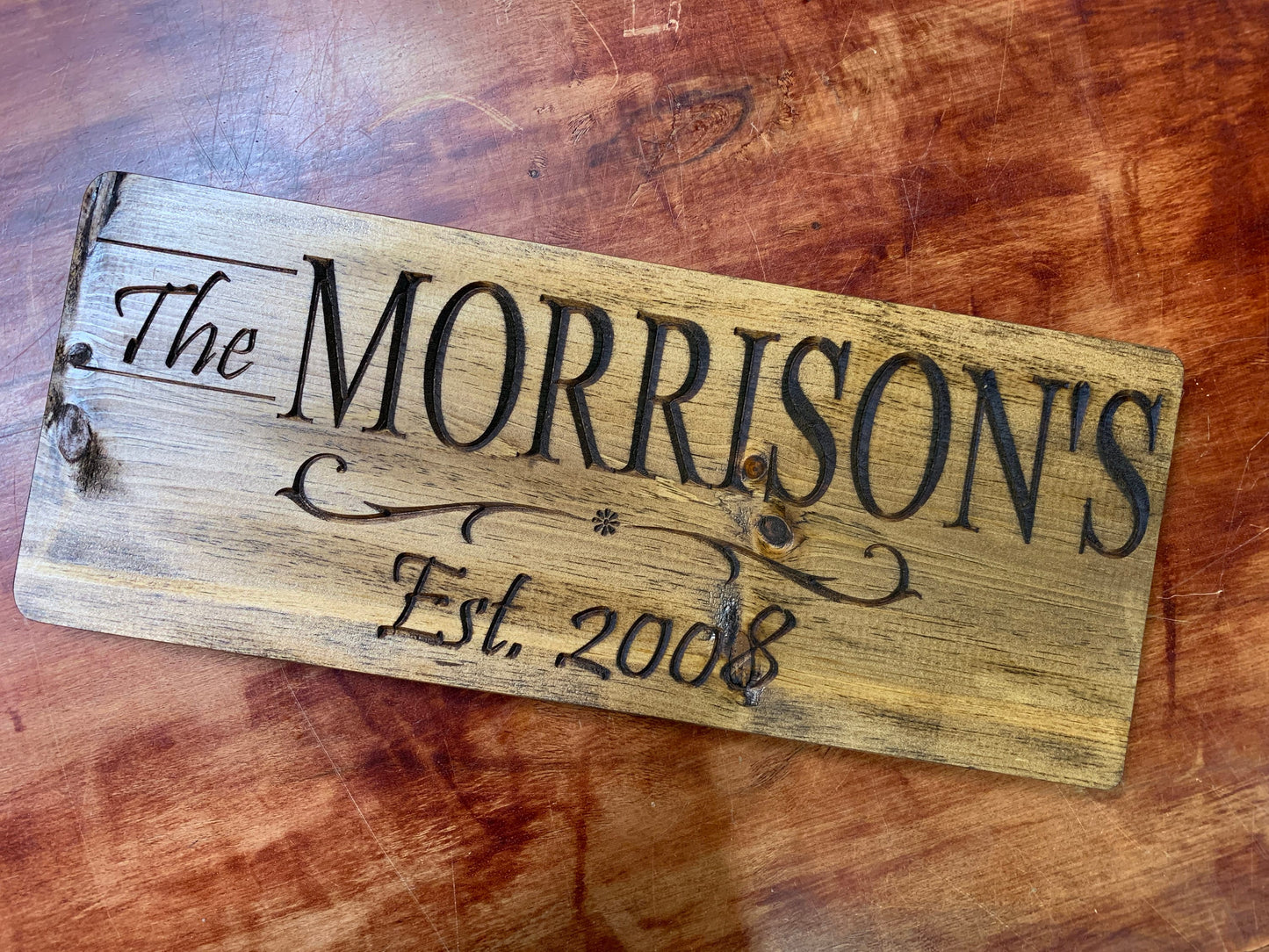 Custom Designed engraved or 3d carved sign