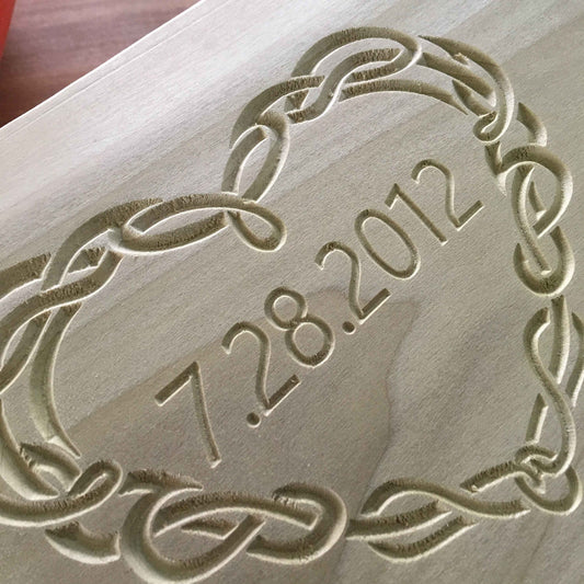 Irish Wedding Blessing Sign on Golden Poplar Wood, Celtic Love Keepsake, Personalized Wedding