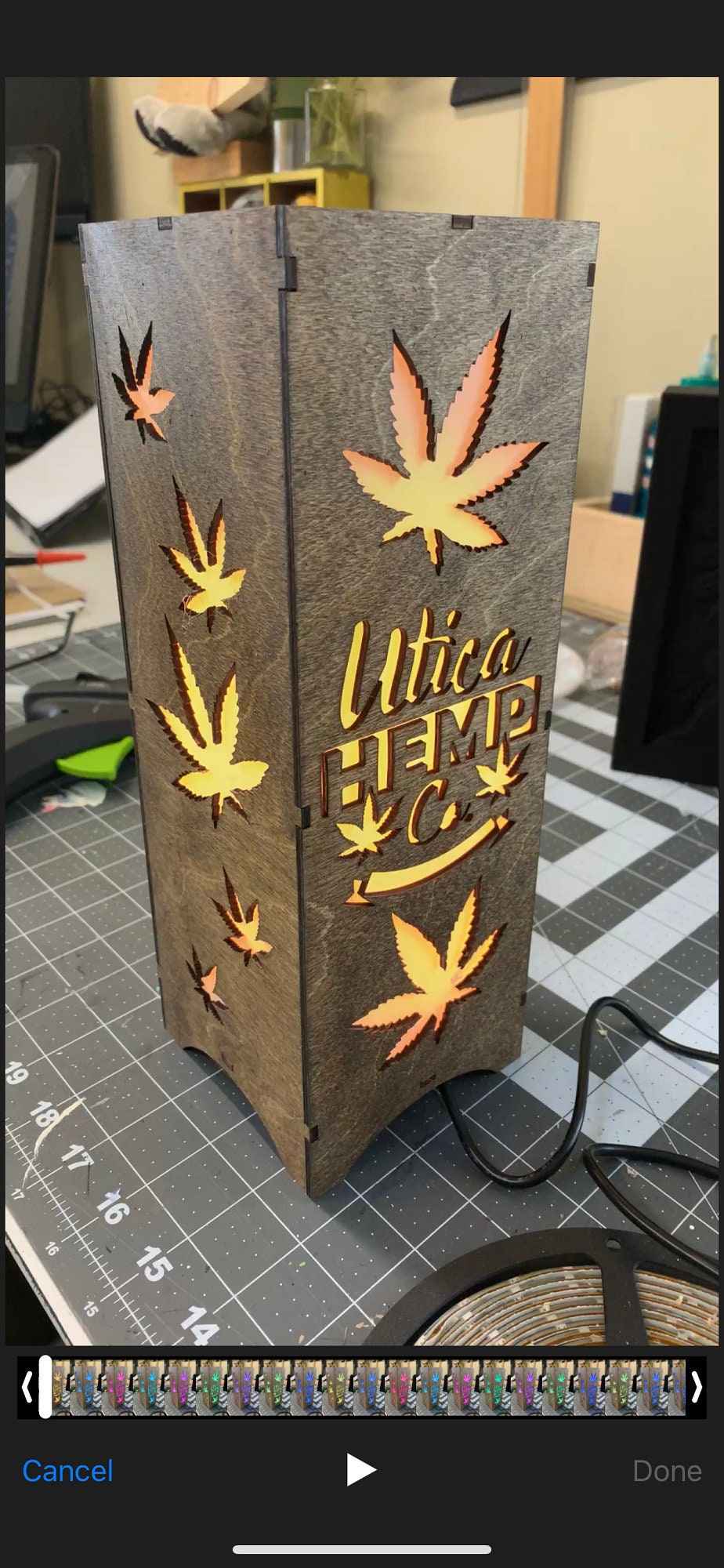 LED Wooden Lamp