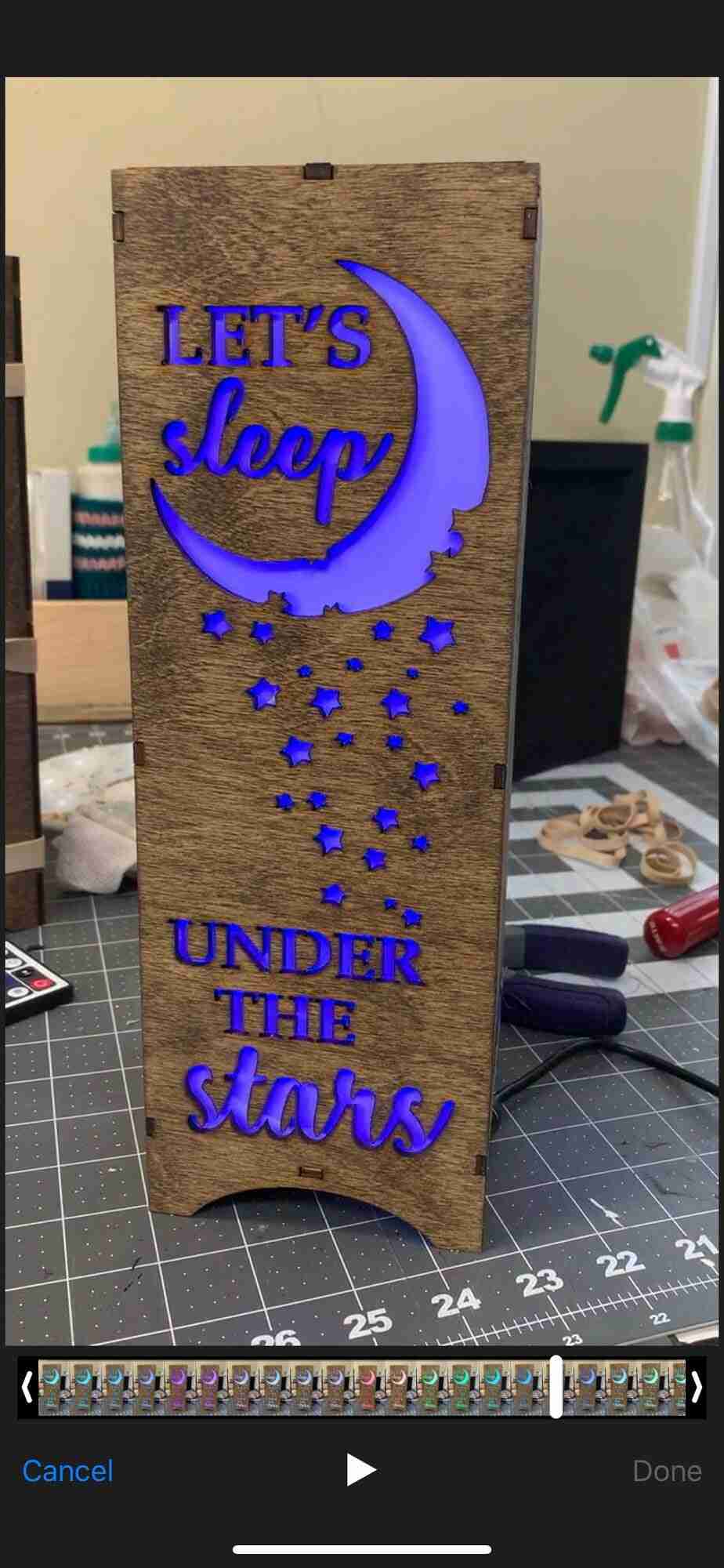 LED Wooden Lamp