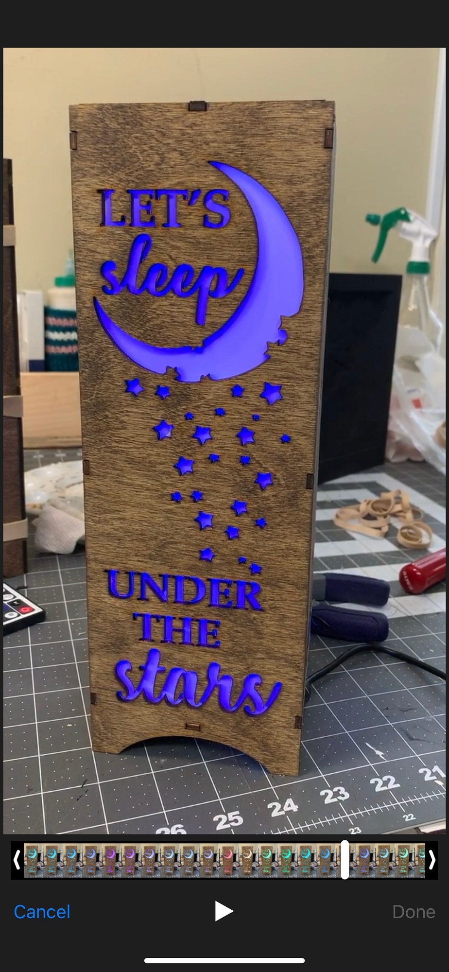 LED Wooden Lamp