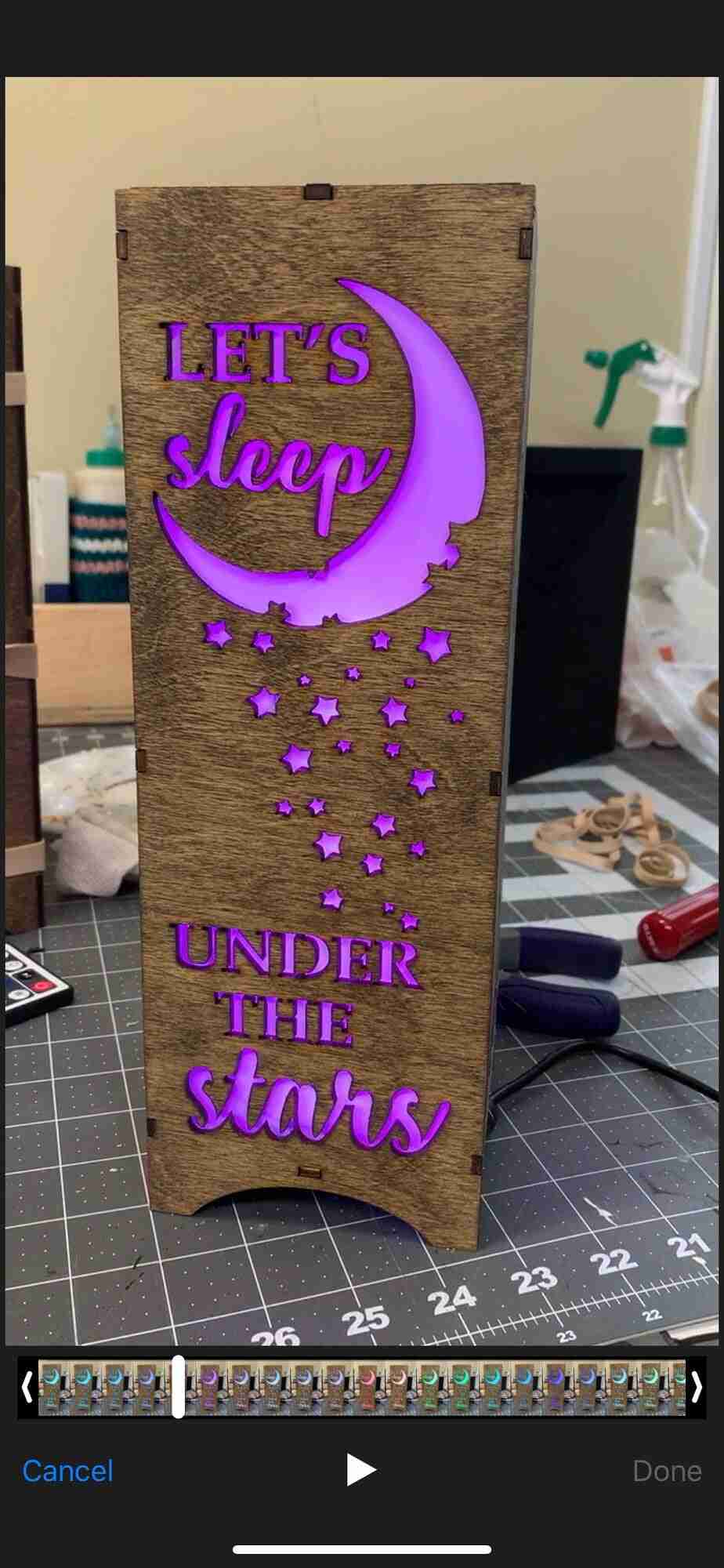 LED Wooden Lamp