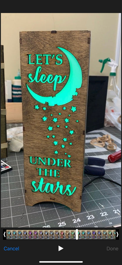 LED Wooden Lamp