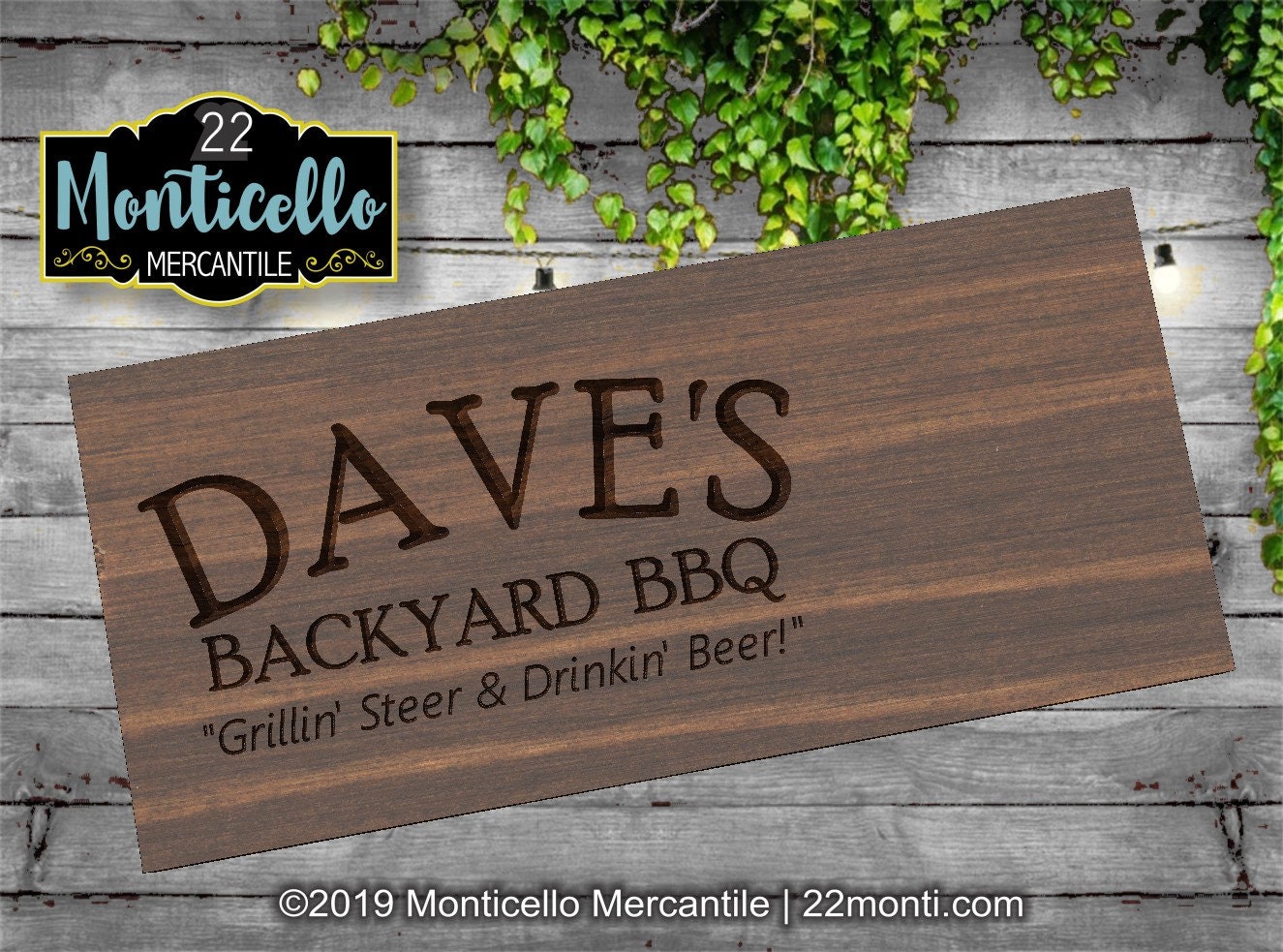Personalized Engraved Rustic BBQ Timer Beer Bottle Opener