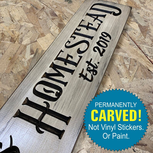 Homestead Sign - Established Sign - #1 Exclusive from us