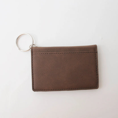 Keychain Wallet, I used to have money now I have dogs, Funny gift for dog mom, dog dad, Engraved Wallet with Keychain, ID holder