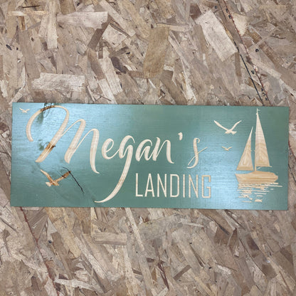 Custom Designed engraved or 3d carved sign