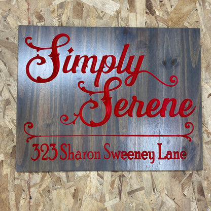 Custom Designed engraved or 3d carved sign