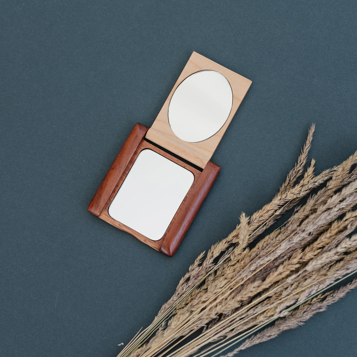 Wood Compact Mirror - Personalized mirror - personalized gift for her - hand held mirror - Wood Mirror - wooden mirror - custom gift for her