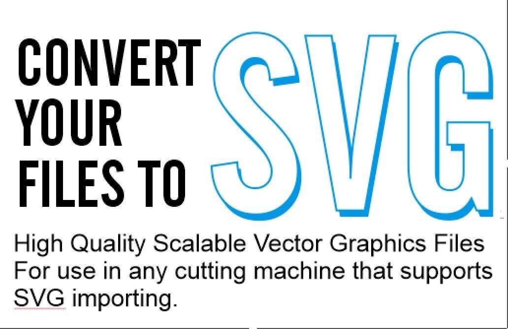 File Conversion to SVG DXF EPS: Custom Design Service
