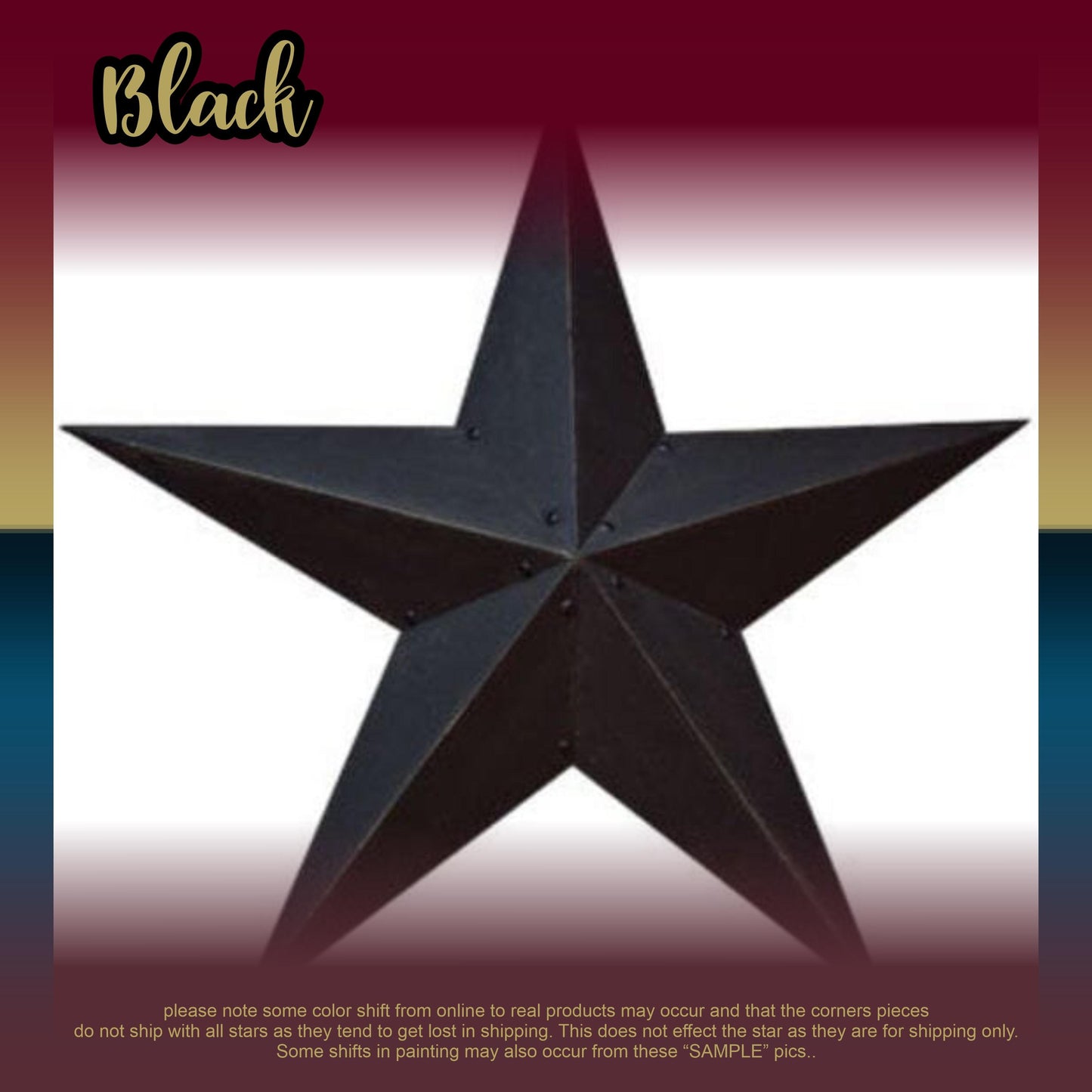 Metal Barn Star | Rustic Country Wall Decor | Primitive Stars