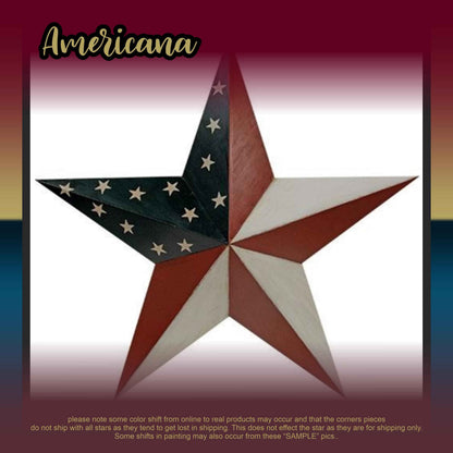 Metal Barn Star | Rustic Country Wall Decor | Primitive Stars