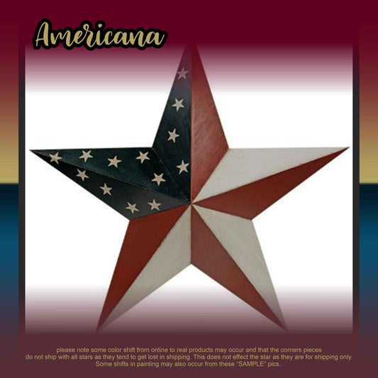 Metal Barn Star | Rustic Country Wall Decor | Primitive Stars