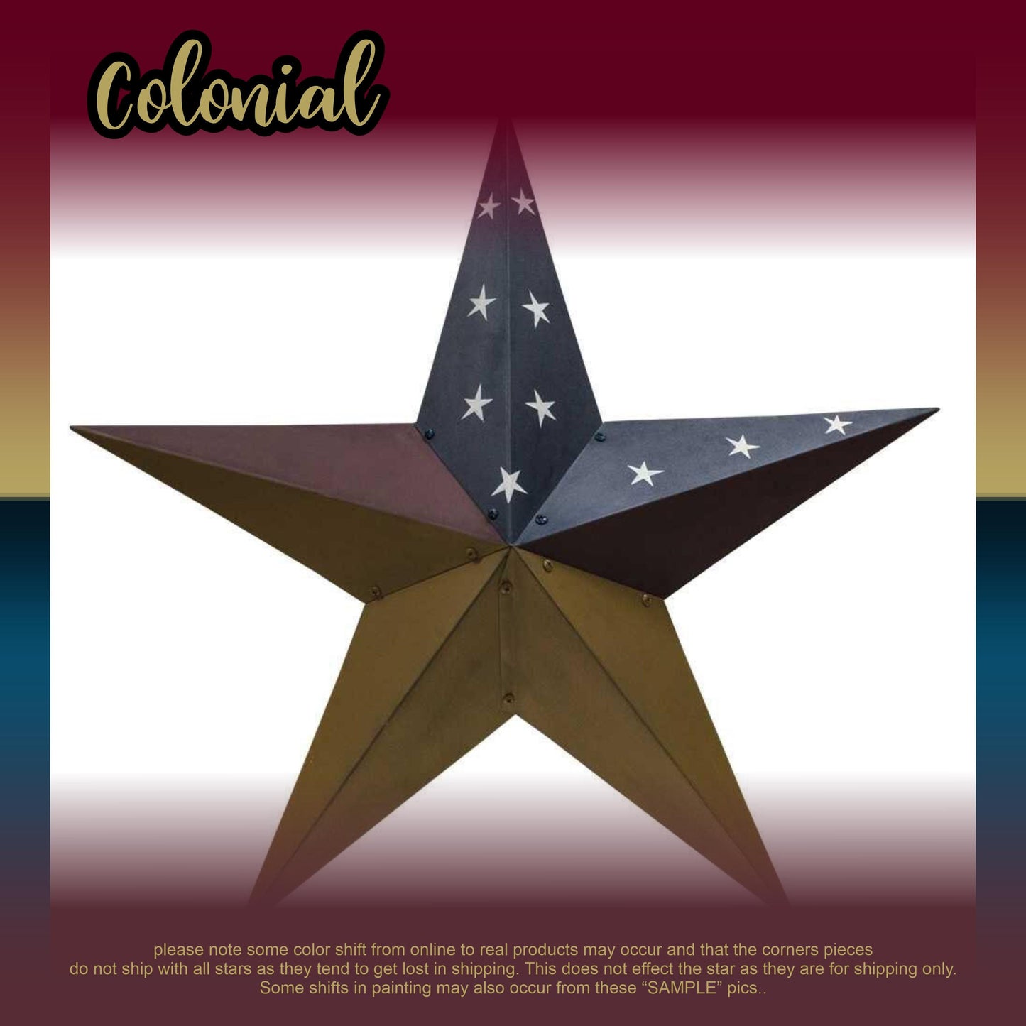 Metal Barn Star | Rustic Country Wall Decor | Primitive Stars