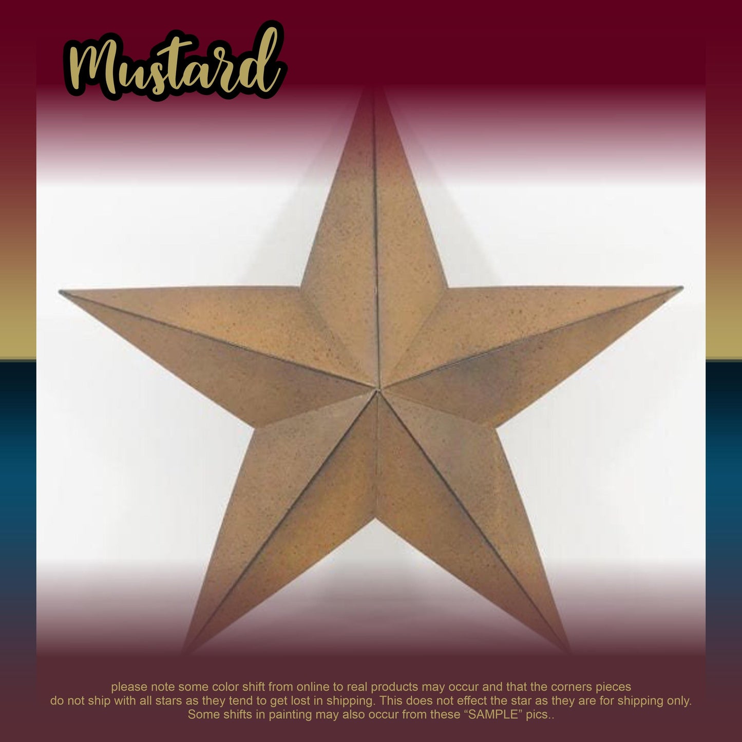 Metal Barn Star | Rustic Country Wall Decor | Primitive Stars