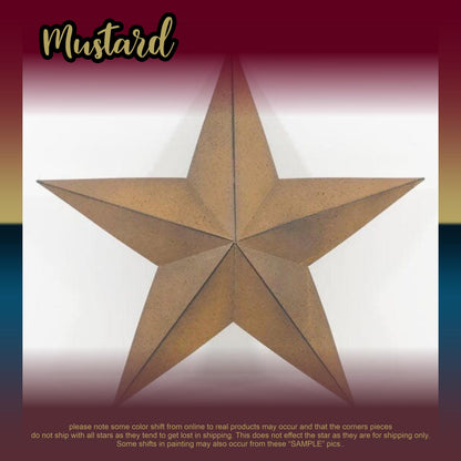 Metal Barn Star | Rustic Country Wall Decor | Primitive Stars