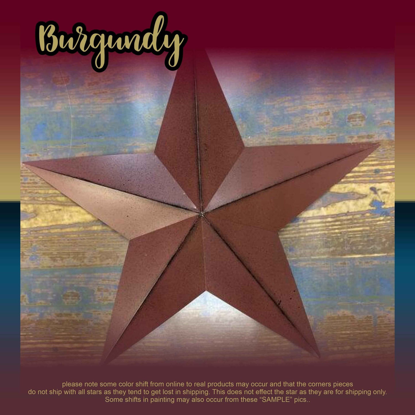 Metal Barn Star | Rustic Country Wall Decor | Primitive Stars