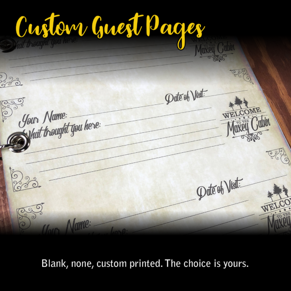 ADD-ON pages for Wedding Book or Our Best Guest Book